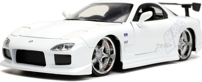 Jada Toys | Fast and Furious Diecast Model 1993 Mazda RX-7 White 1:24