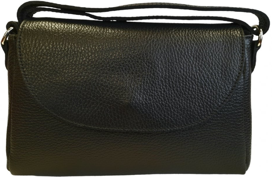 Vera Pelle dámská kožená kabelka crossbody černá 1663 D28 černá