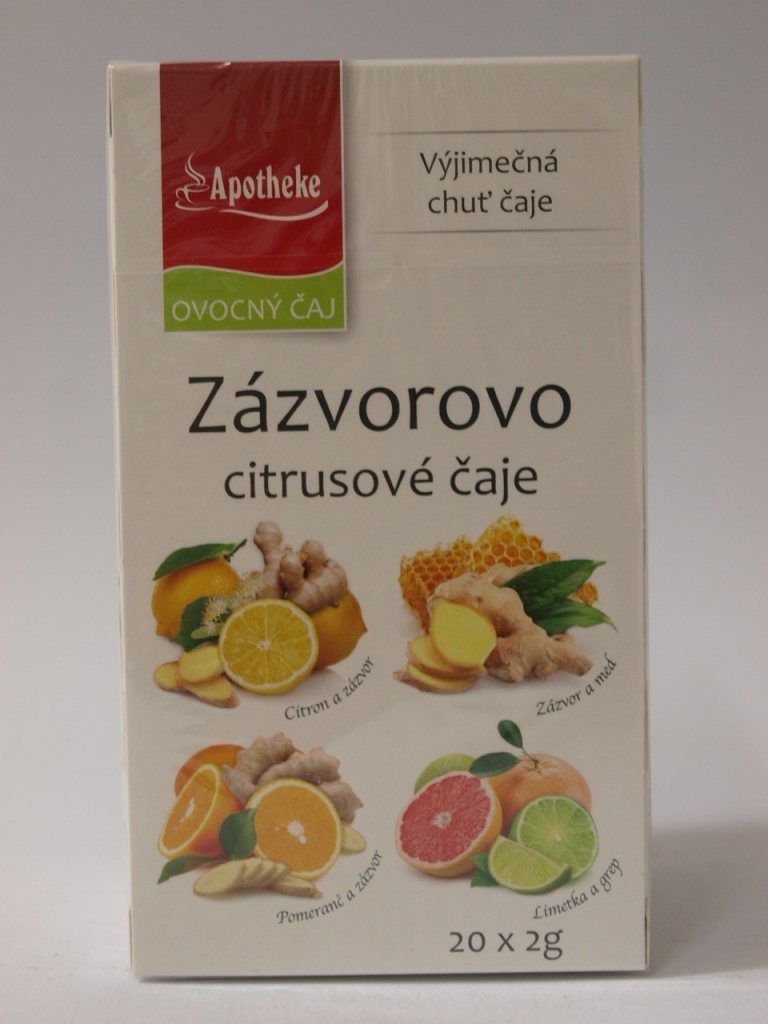 Apotheke Zázvorovo citrusové čaje 4v1 20 x 2 g