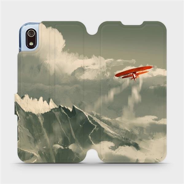 Pouzdro Mobiwear parádní flip Xiaomi Redmi 7A - MA03P Oranžové letadlo v horách
