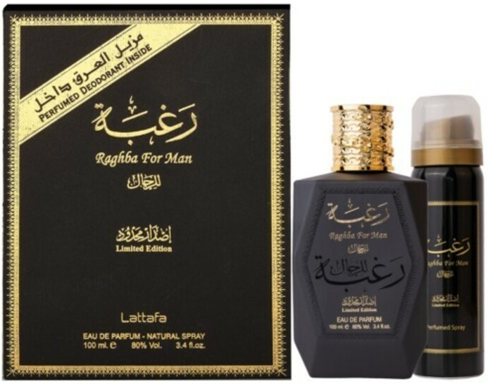 Lattafa Perfumes Raghba pánská EDP 100 ml a deospray 50 ml