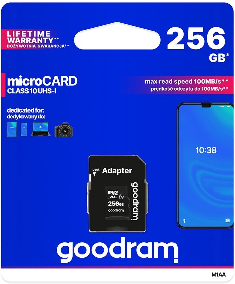 Goodram SDXC UHS-I 256 GB M1AA-2560R12