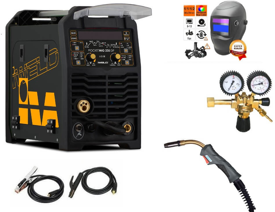 iWELD PocketMig 235 DP pro MIG SET 8 + RV CO2 + kukla eco Panter 800MIG235DP/SET8