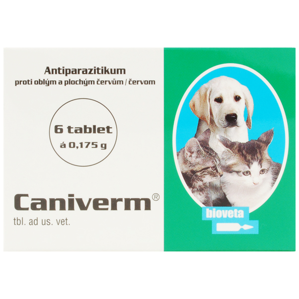 Caniverm forte tbl 6 x 175 mg