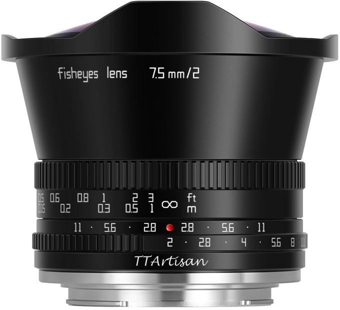 TTArtisan 7,5mm f/2 Fisheyes APS-C Sony E-mount