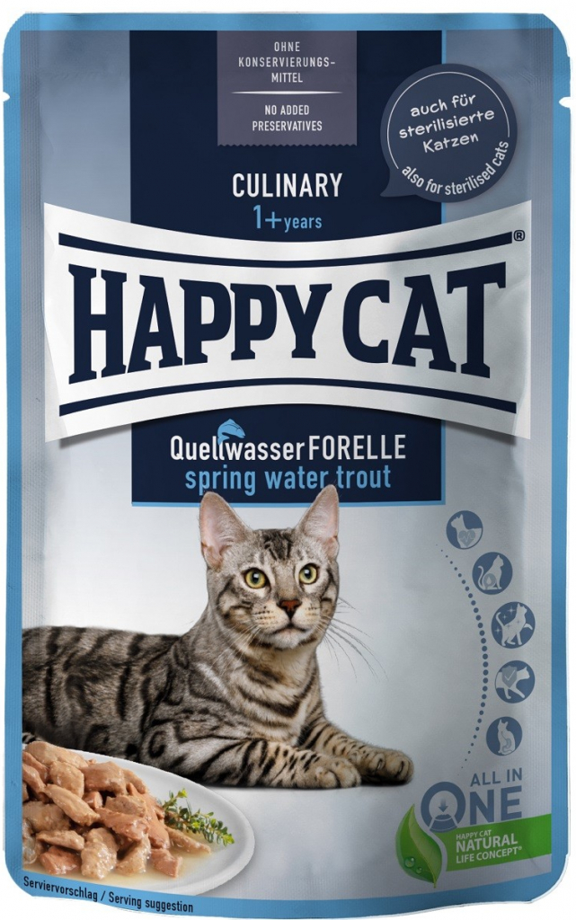 Happy Cat Culinary Quellwasser Forelle pstruh 6 x 85 g