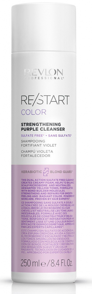Revlon Restart Color Purple Fialový posilující šampon 250 ml