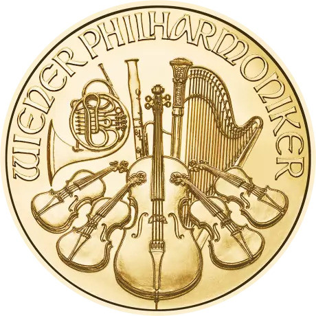 Münze Österreich Zlatá mince Wiener Philharmoniker 2024 1/10 oz