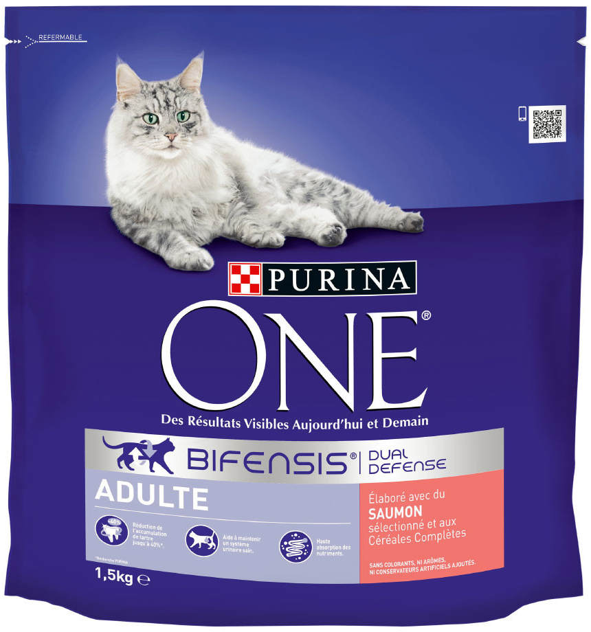 PURINA ONE Adult Salmon celozrnné cereálie 2 x 1,5 kg