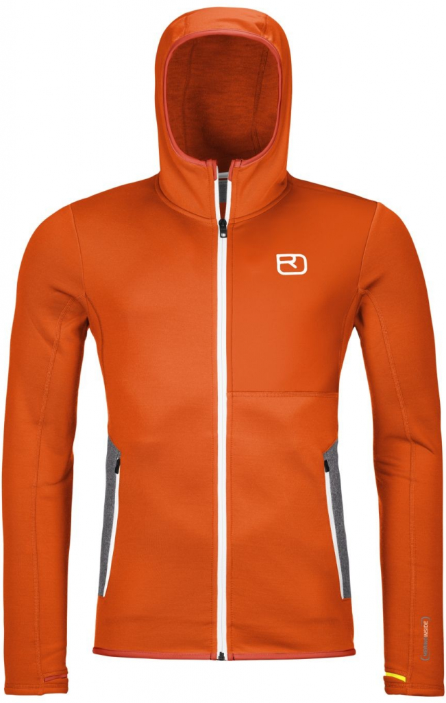 Ortovox Fleece Hoody Hot Orange