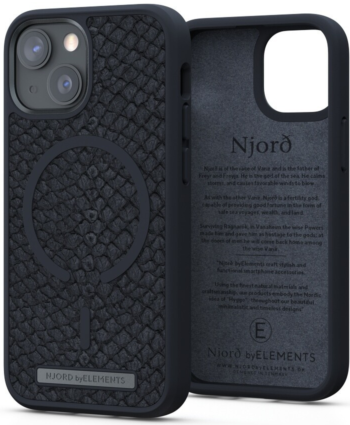 Pouzdro NJORD Vindur MagSafe case iPhone 13 mini šedé