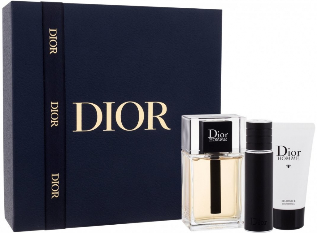 Christian Dior Homme EDT 100 ml + EDT 10 ml + sprchový gel 50 ml dárková sada