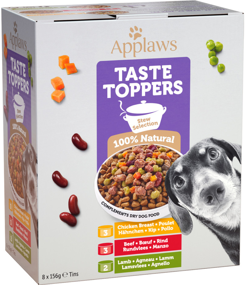 Applaws Dog Taste Toppers Jelly Multipack 8 x 156 g