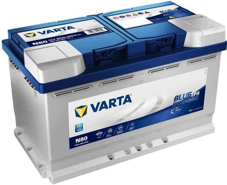 Varta Blue Dynamic EFB 12V 80Ah 800A 580 500 080