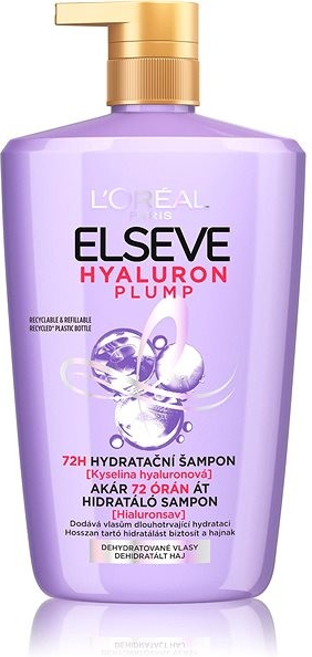 L\'Oréal Paris Hyaluron Plump 72H hydratační šampon s kyselinou hyaluronovou 1000 ml