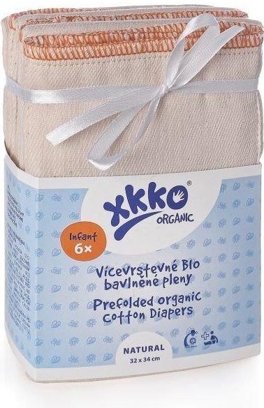XKKO Kikko Vícevrstvé plenky Organic Infant 32 x 34cm