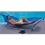 Deluxe portable hammock modrá