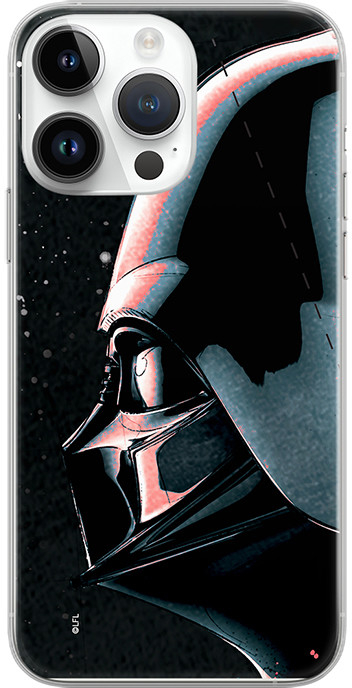 Pouzdro AppleMix STAR WARS Apple iPhone 14 - Darth Vader - gumové - černé