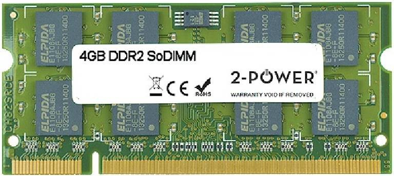 2-Power SODIMM DDR2 4GB 800MHz CL6 MEM4303A