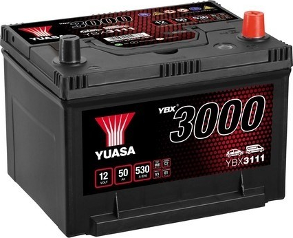 Yuasa YBX3000 12V 50Ah 530A YBX3111