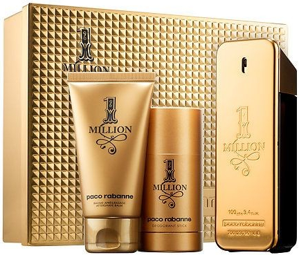 Paco Rabanne 1 Million EDT 100 ml + balzám po holení 75 ml + deostick 75 ml dárková sada