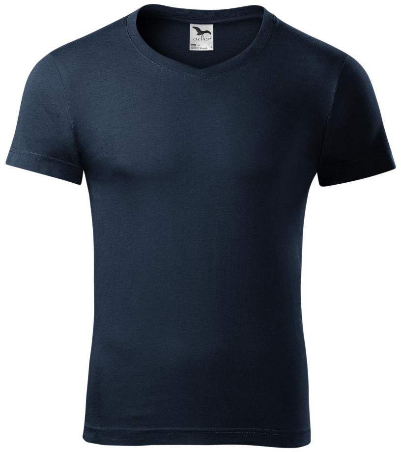 Malfini Slim Fit V-neck 146 námořní modrá