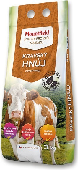 Mountfield kravský hnůj 3 kg