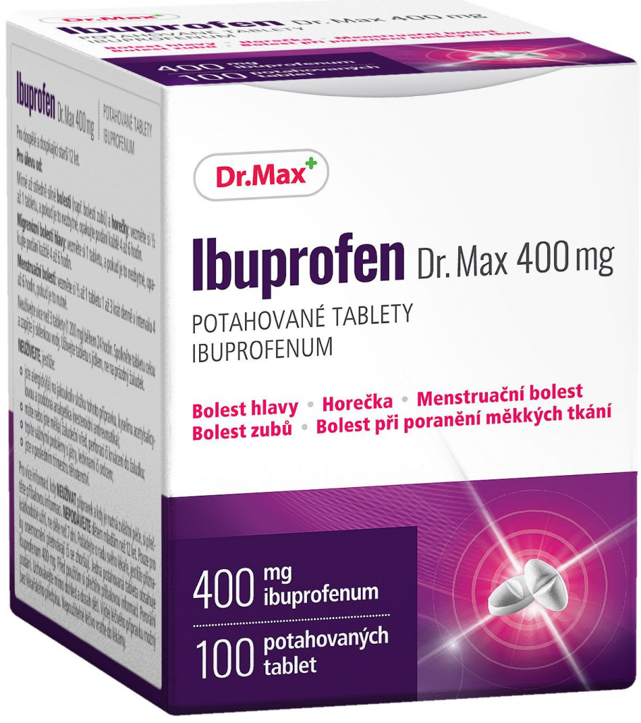 IBUPROFEN DR.MAX POR 400MG TBL FLM 100 I