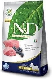N&D Natural Delicious Grain Free Mini Adult Lamb Blueberry 7 kg