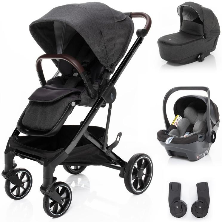 Zopa set Quest + korba + autosedačka Zopa X1 Plus i-Size a adaptéry Vulcan Black/Black 2022