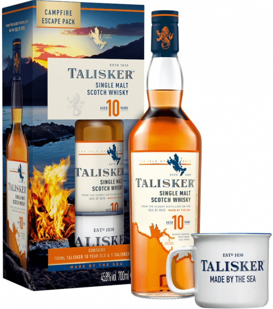 Talisker 10y 45,8% 0,7 l (dárkové balení plechový hrnek)