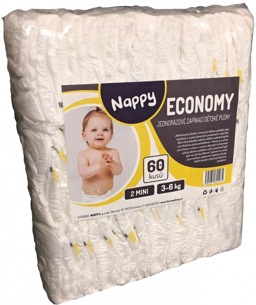 Nappy Economy Mini 3-6 kg 60 ks
