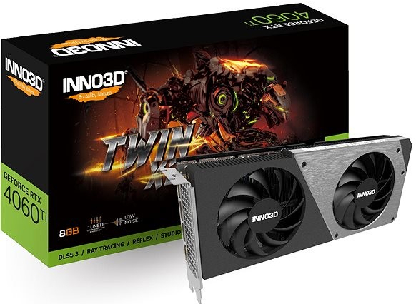 Inno3D GeForce RTX 4060 Ti Twin X2 8GB GDDR6 N406T2-08D6-171153N