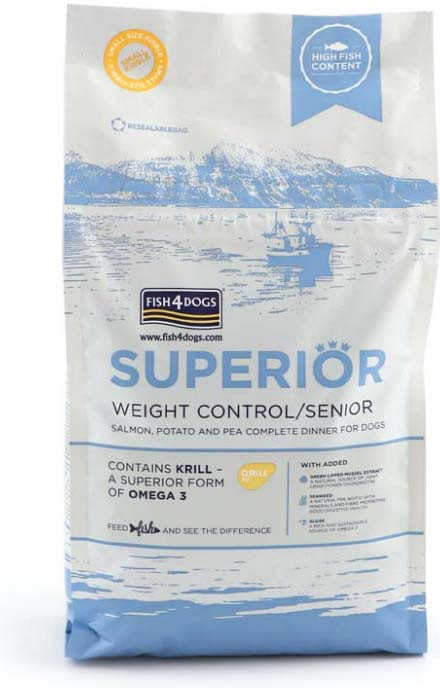 Fish4Dogs Superior Weight Control / Senior Large Breed 12 kg
