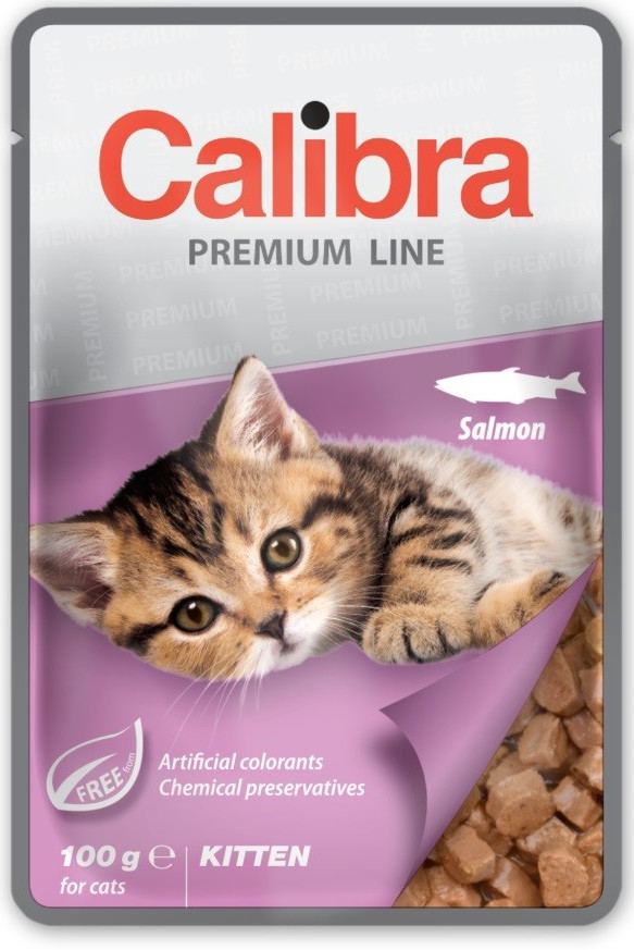 Calibra Premium Kitten Salmon 12 x 100 g