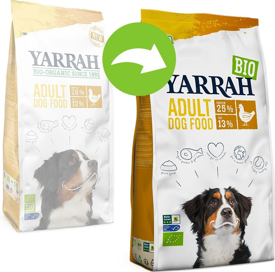 Yarrah Bio Adult s bio kuřecím masem 15 kg