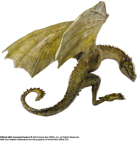 Noble Collection Game of Thrones Rhaegal Baby Dragon