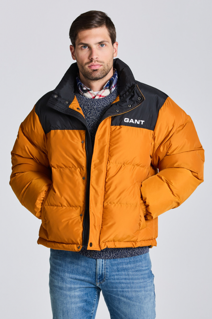 Gant D2. Blocked Padded Jacket oranžová