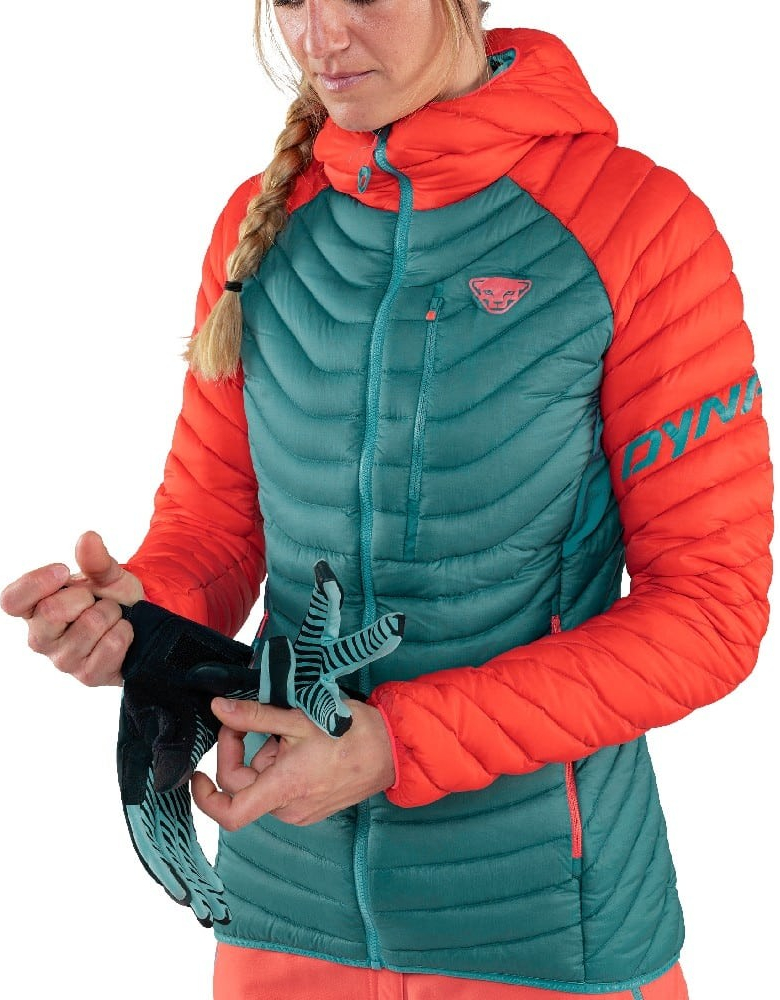 Dynafit Radical Down RDS Hooded Jacket hot coral