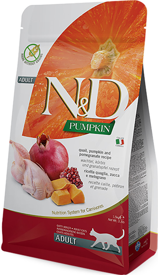 N&D GF Pumpkin Cat Adult Quail & Pomegranate 5 kg