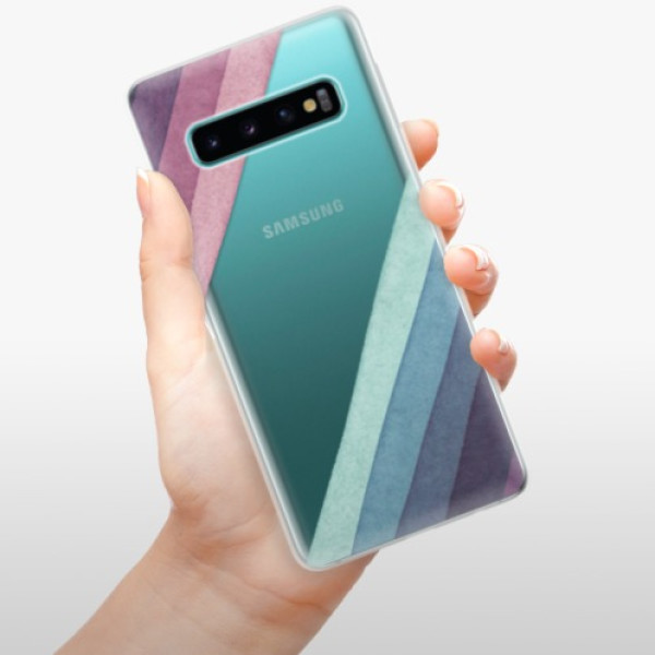 Pouzdro iSaprio - Glitter Stripes 01 - Samsung Galaxy S10