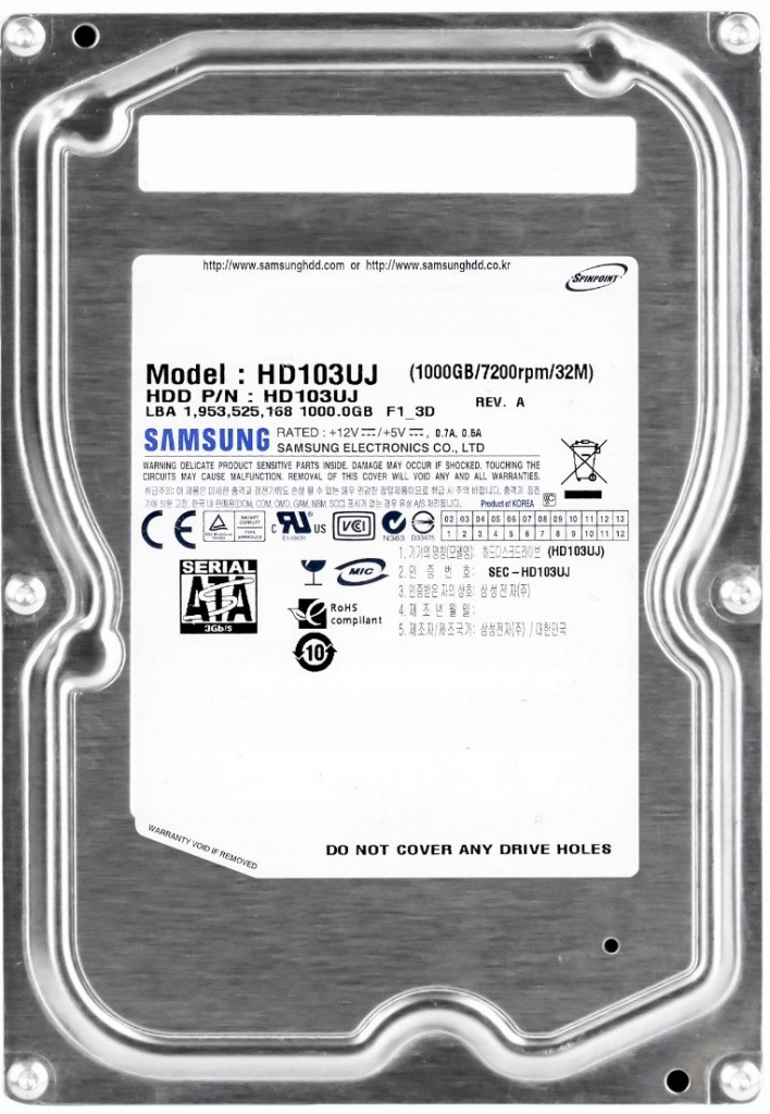 Samsung SpinPoint F1 1TB, 3,5\