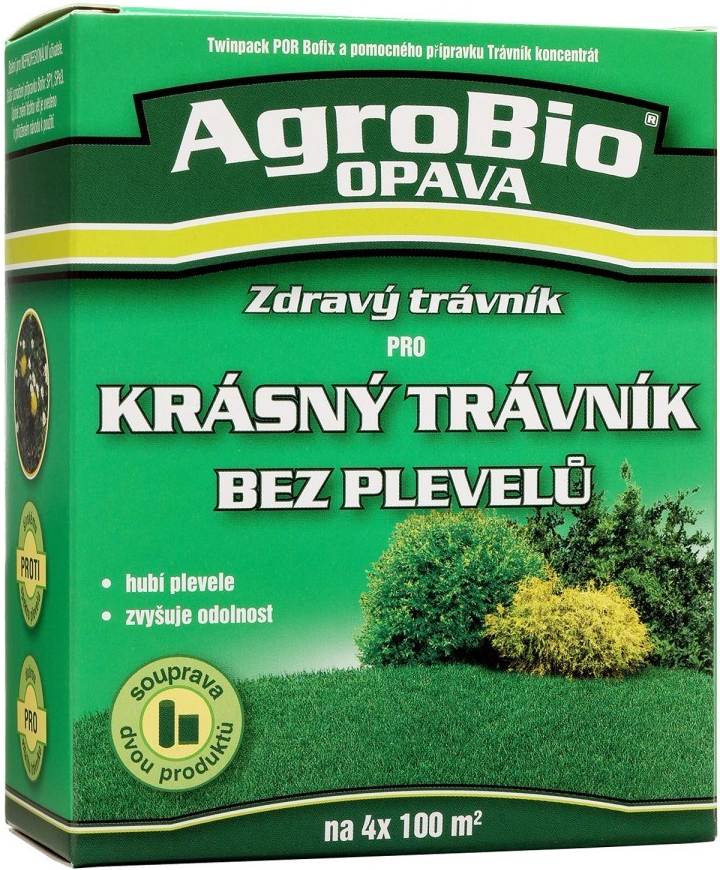 AgroBio PRO krásný trávník bez plevelů 1x40 ml + 1x50 ml