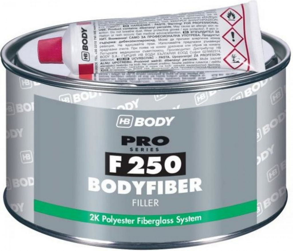 HB BODYFiber 250 tmel se skelným vláknem 250g