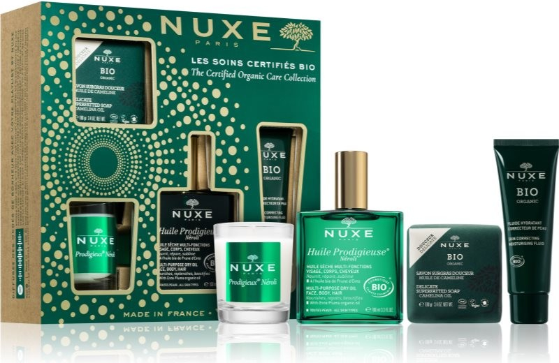 Nuxe Huile Prodigieuse Nuxe BIO ORGANIC FACE & BODY SOFTNESS ULTRA-RICH SOAP extra jemné výživné mýdlo na tělo a obličej 100 g + Nuxe Huile Prodigieuse Neroli multifunkční suchý olej