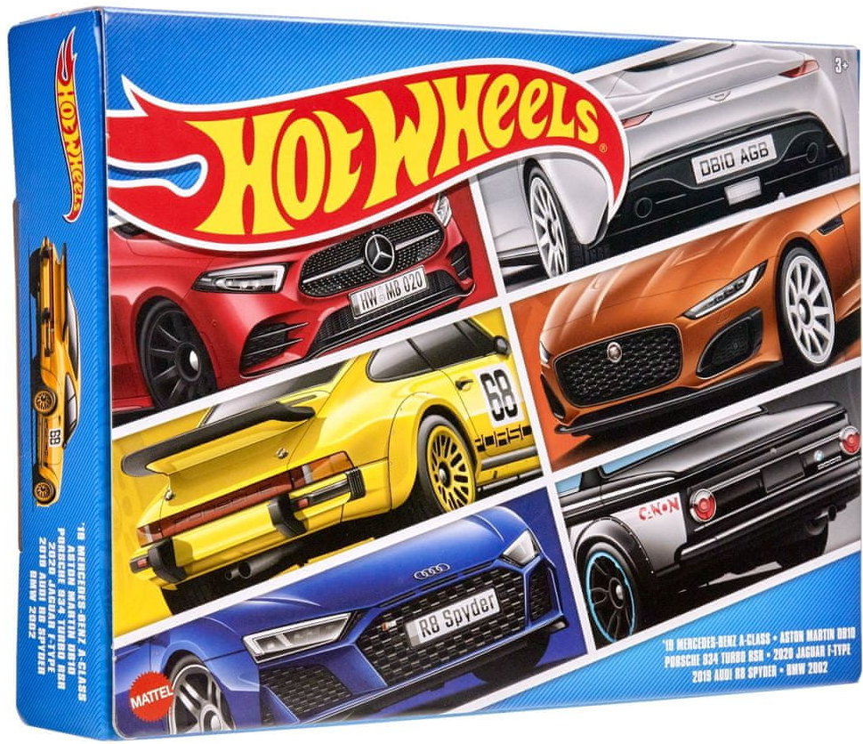 Hot Wheels 6ks Tematický angličák-Evropští závoďáci HLK