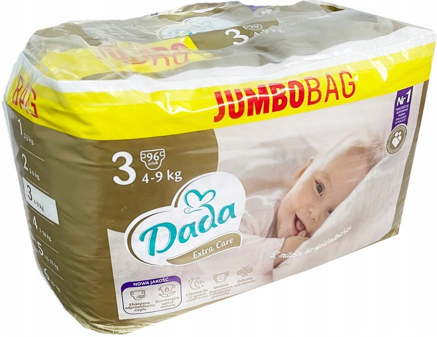 DADA Extra Care 3 4-9 kg 96 ks