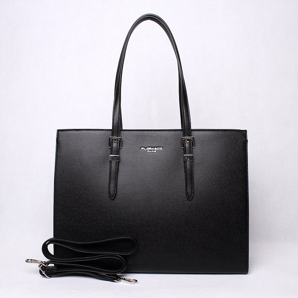 Flora & Co velká elegantní kabelka na rameno X8022 černá