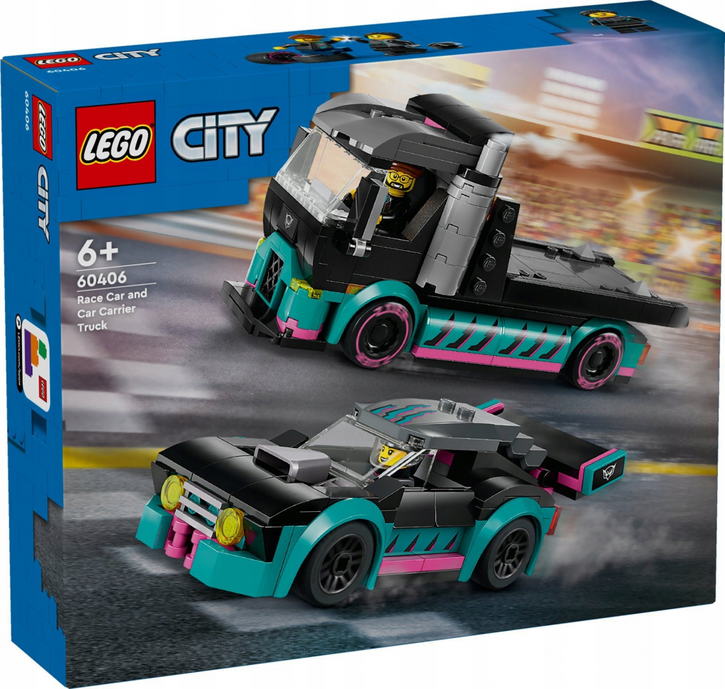 LEGO® City 60406 Kamión se závodním autem