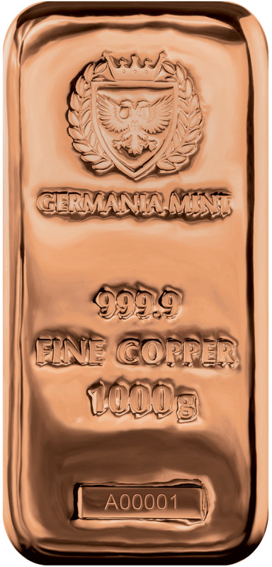 Germania Mint Měděný slitek 1000 g